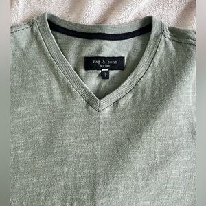 Rag & Bone Men's V-Neck classic flame Tee